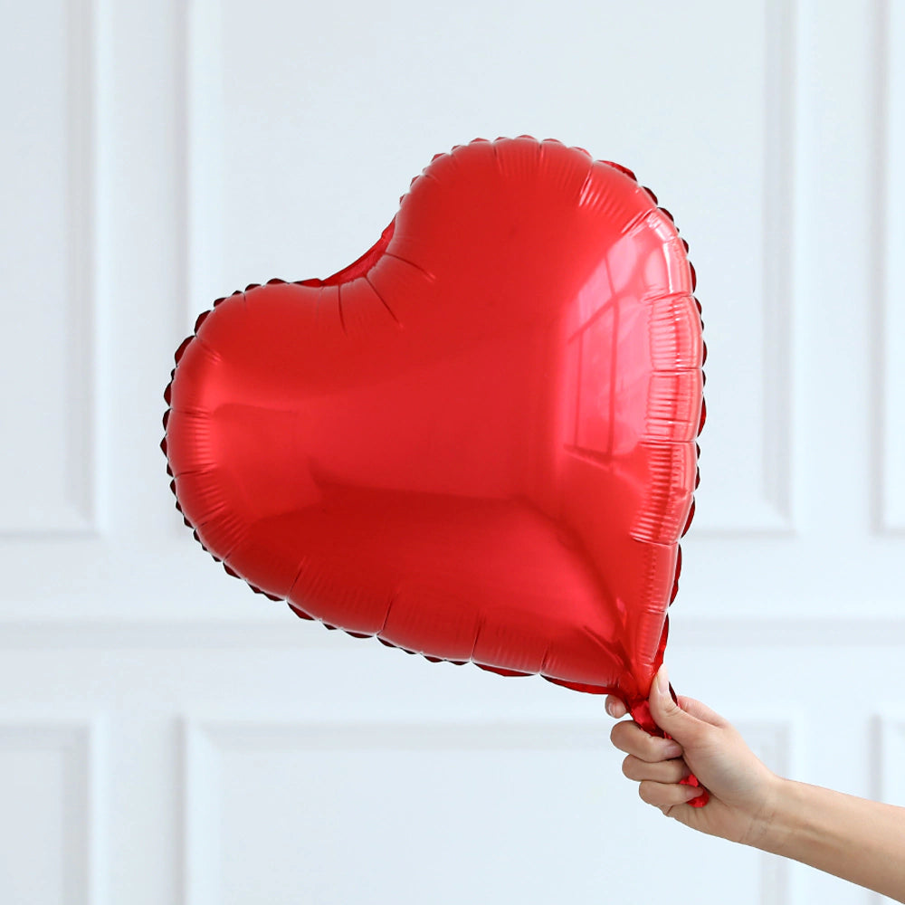 Red heart balloon #18