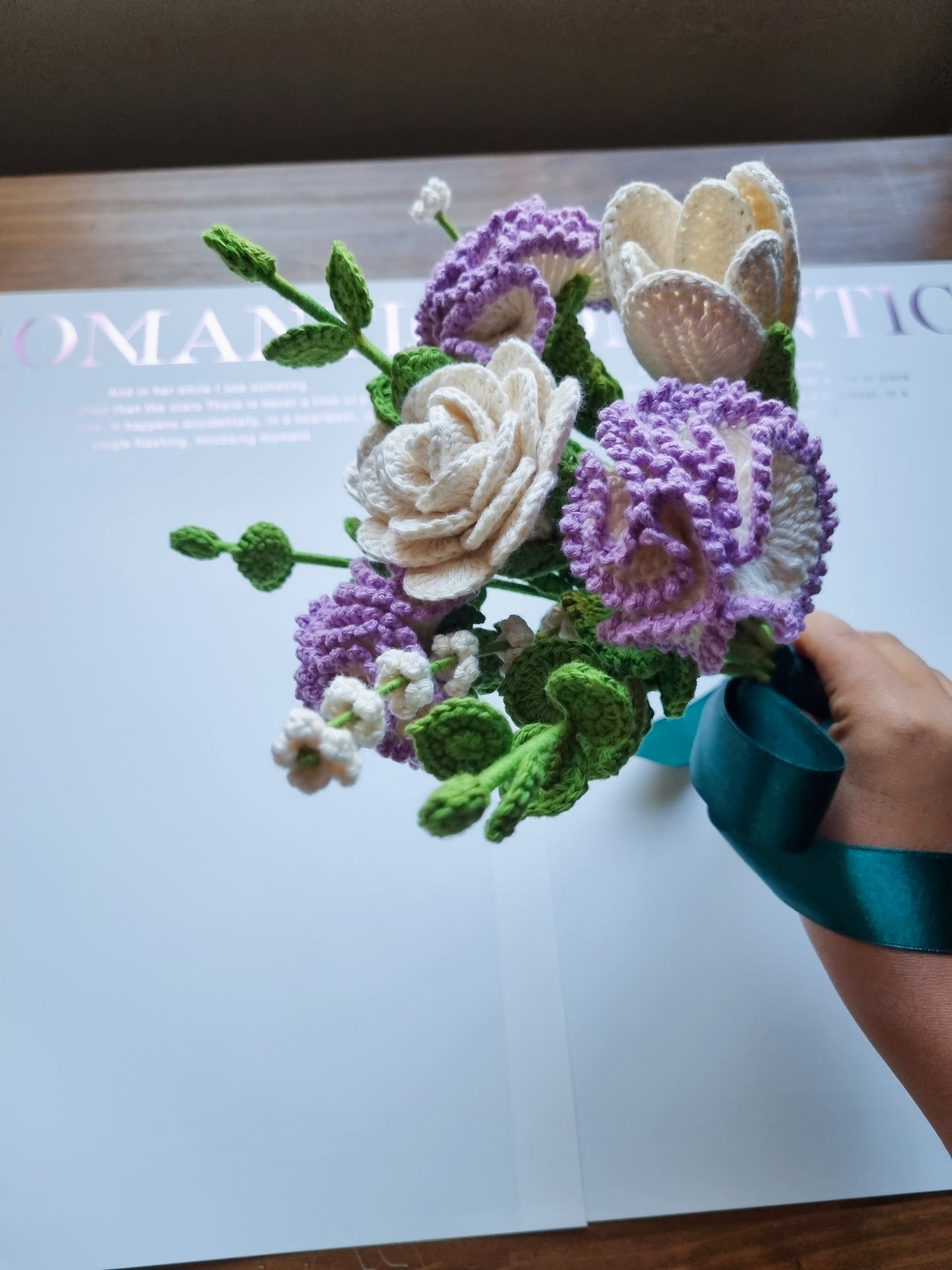 Knitted carnation