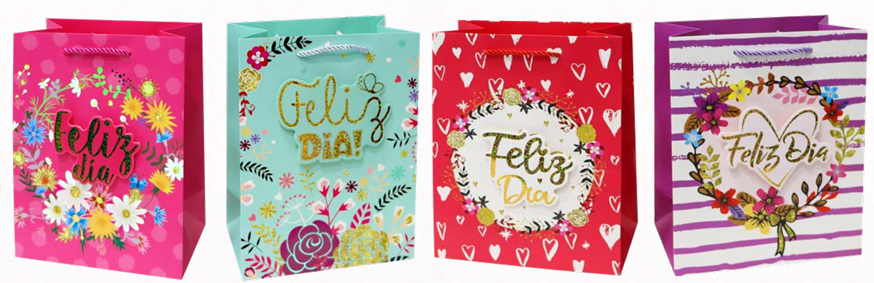 Bolsa de regalo juvenil alto relieve xl - Paquete
