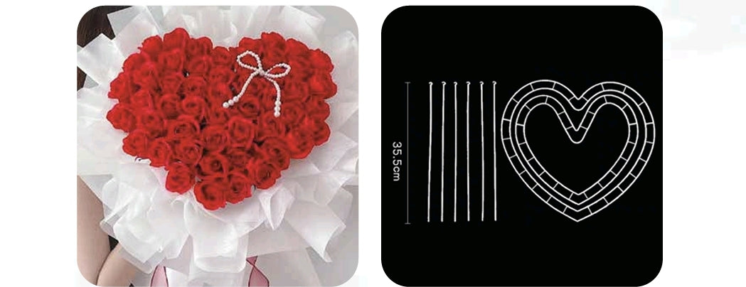 Soporte en forma de corazon