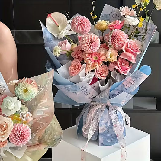 Papel con diseño para flores