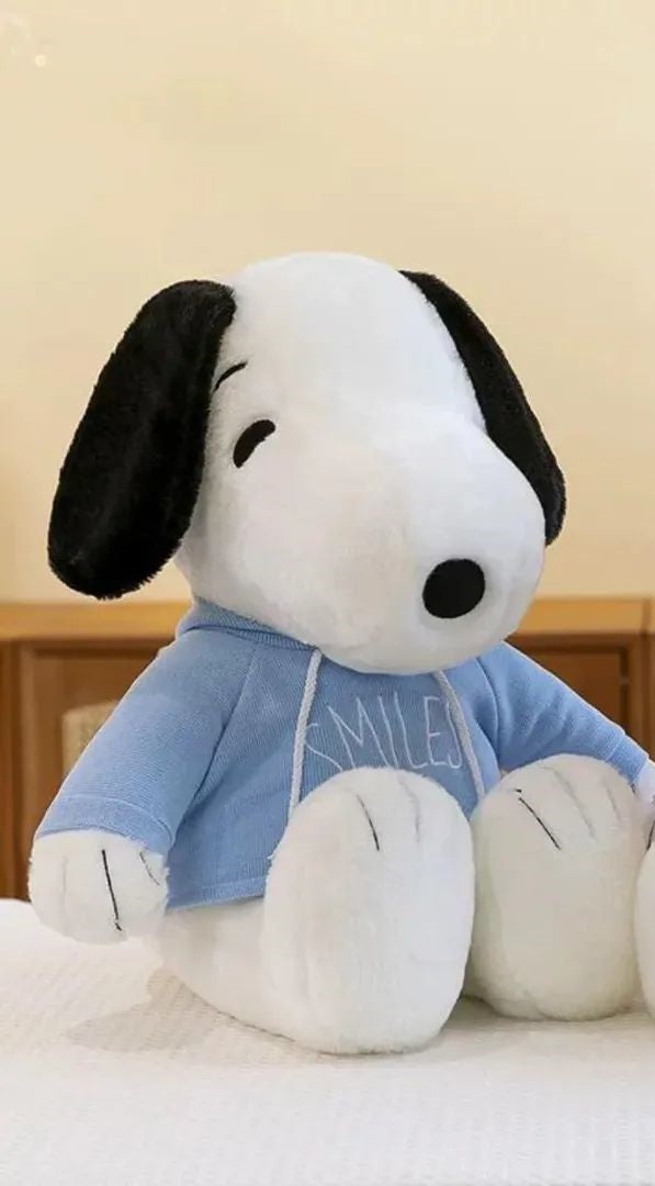 Snoopy with light blue hoodie 38 cm
