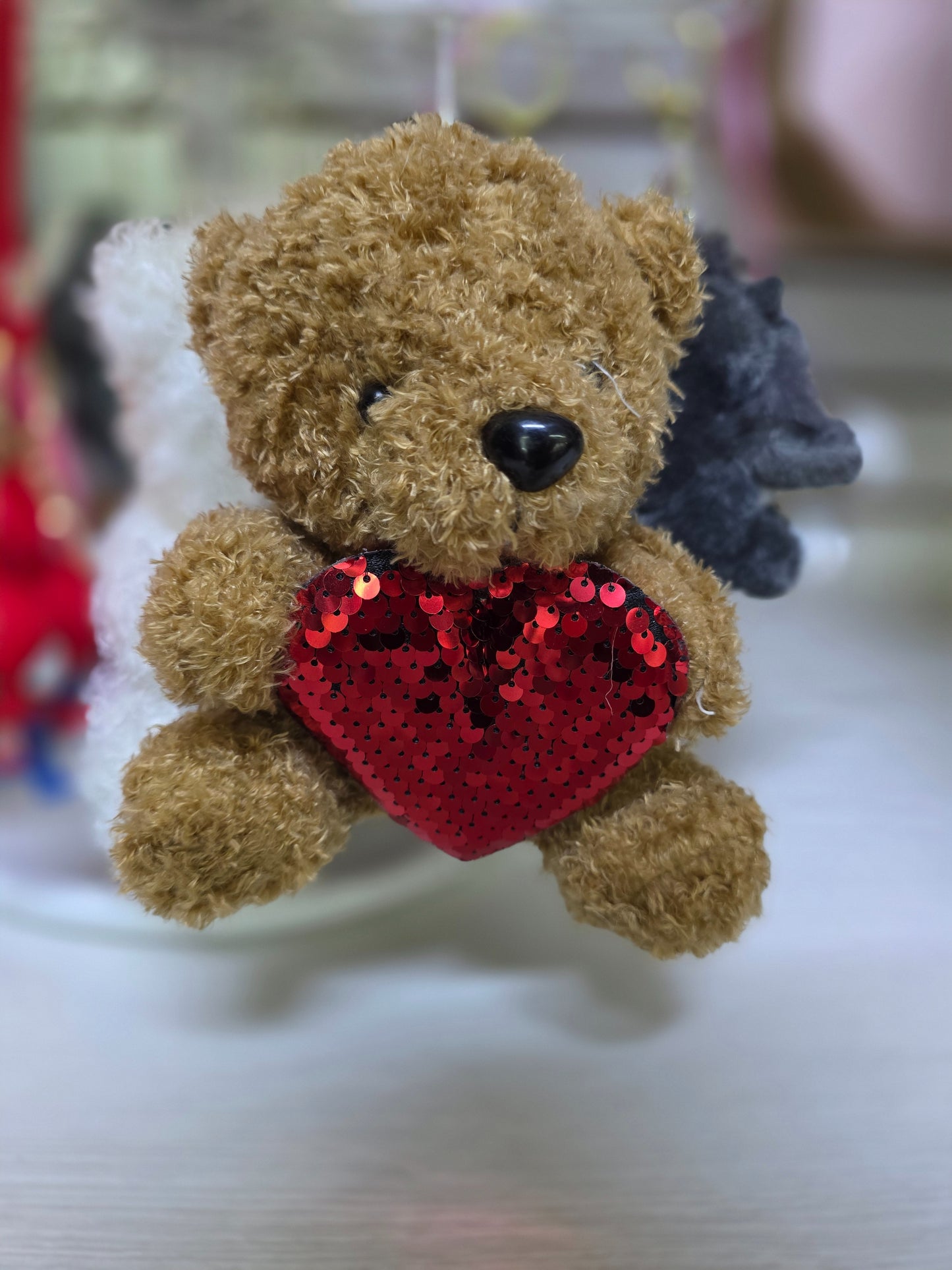 Keychain Bear heart - 16 cm