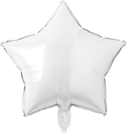 Globo estrella blanco #18