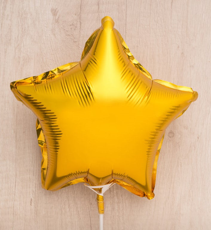 Gold star balloon #18