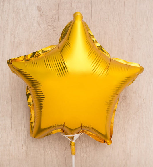 Globo estrella dorado #18