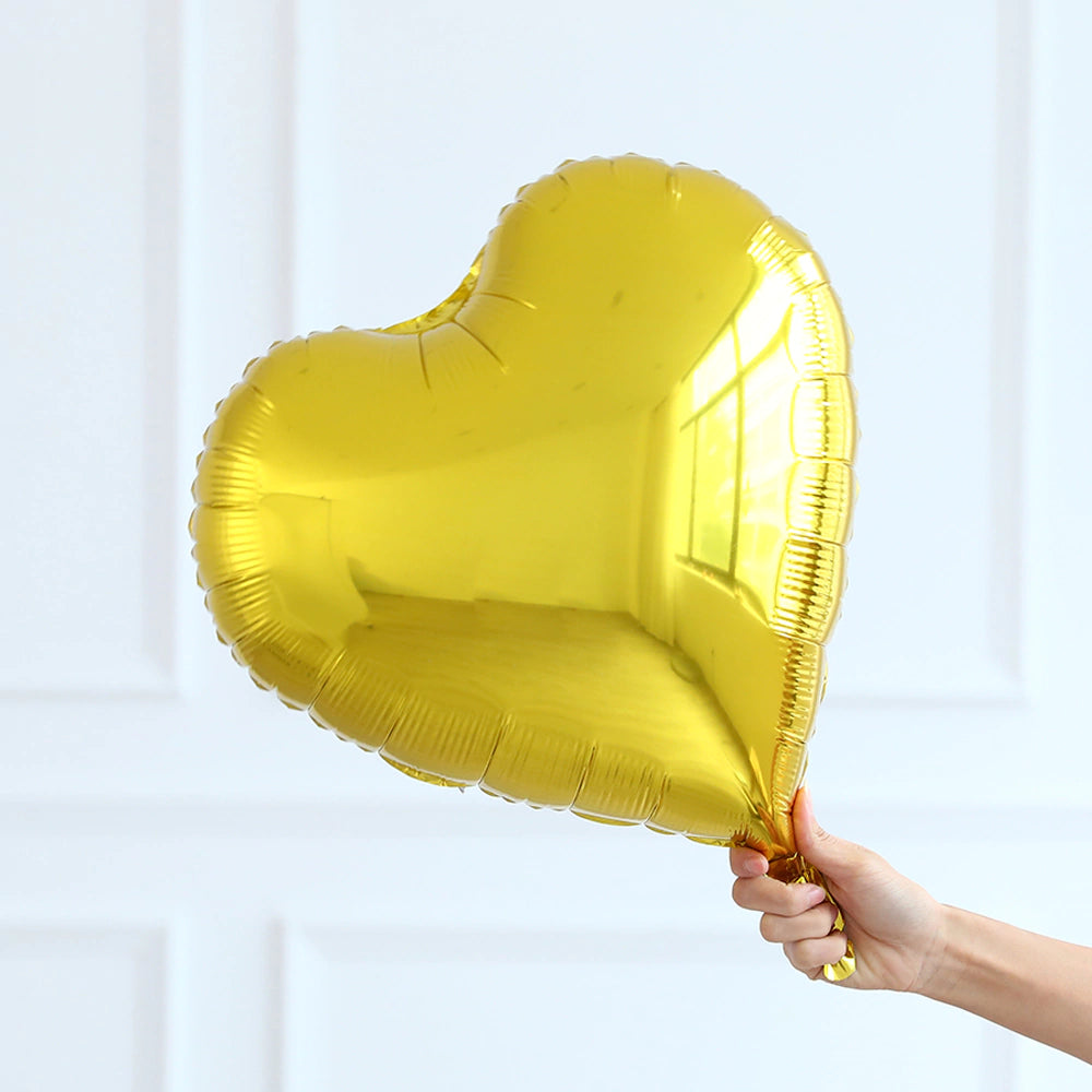 Globo corazón dorado #18 | S/4.00 soles