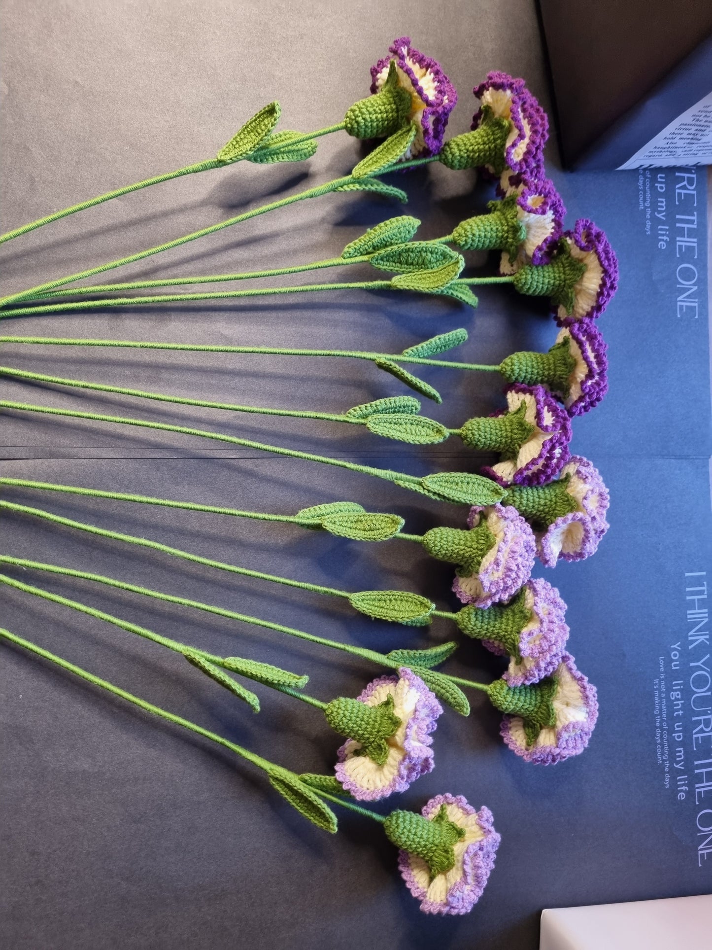 Knitted carnation