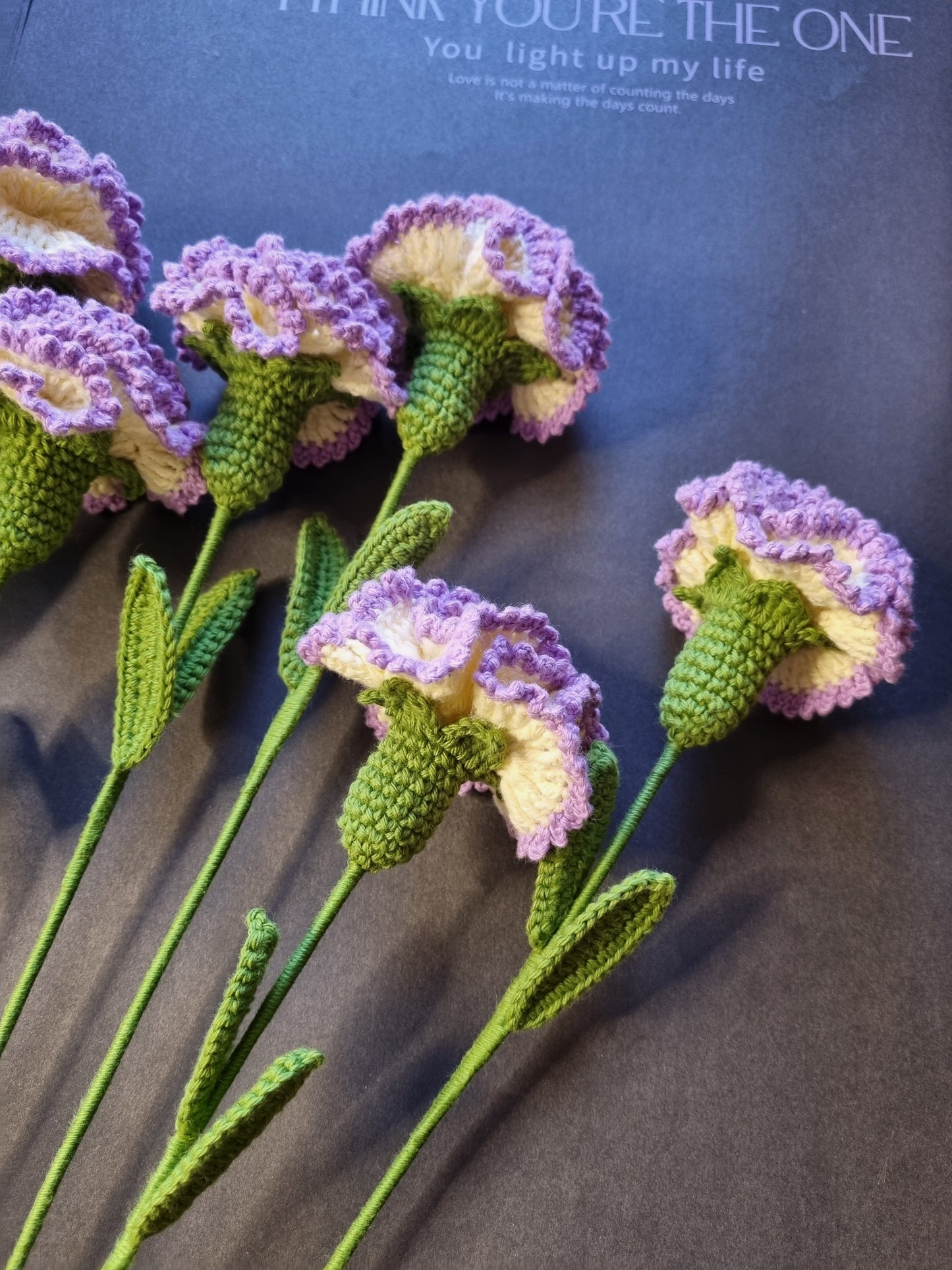 Knitted carnation