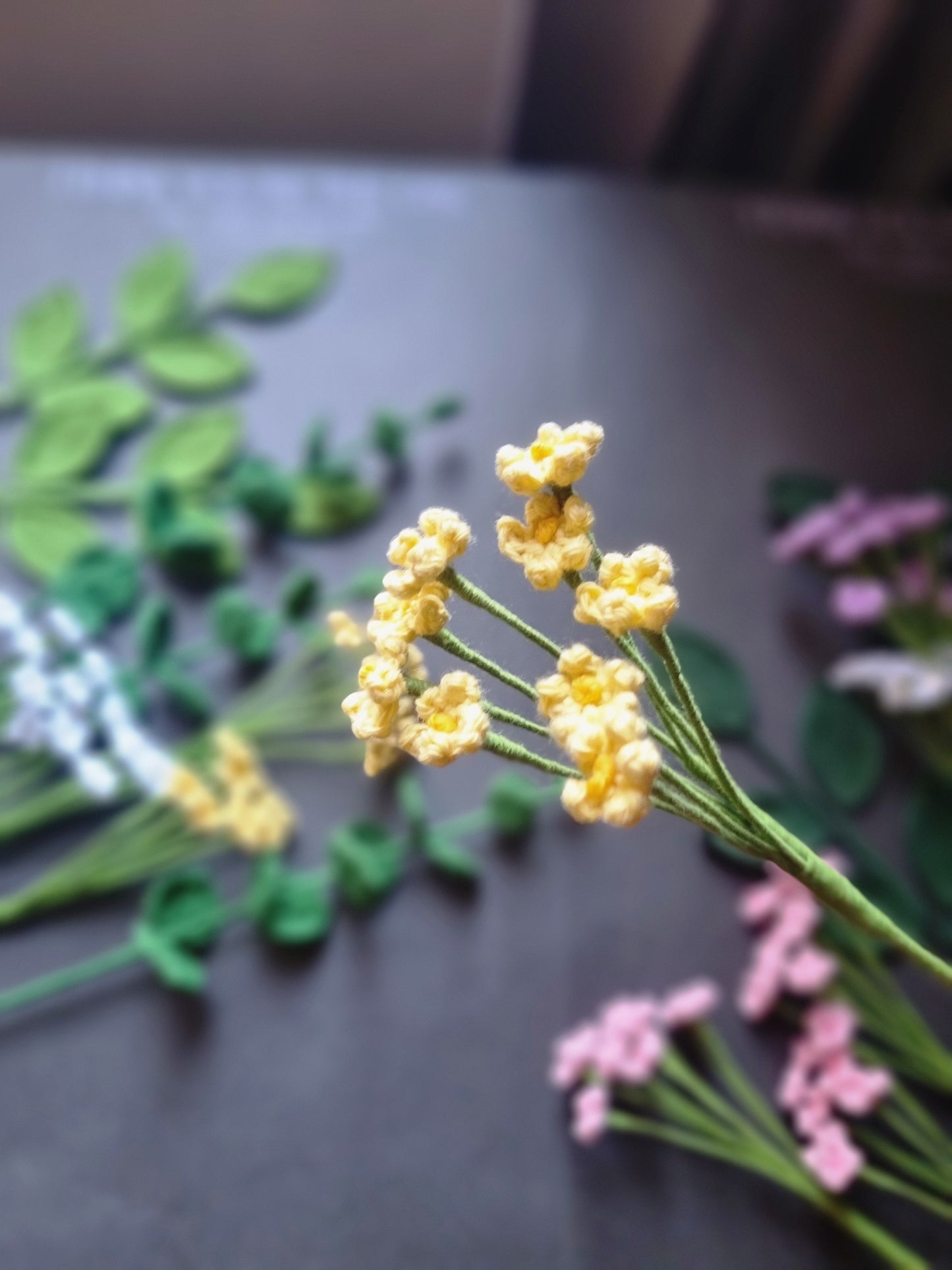 woven cloud flowers