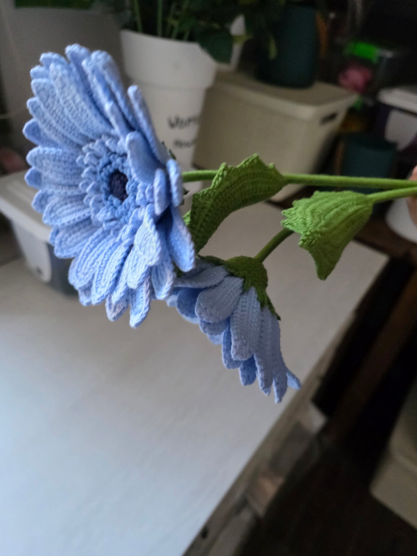 Gerbera Tejida (videotutorial en carpeta drive)| Sin PDF