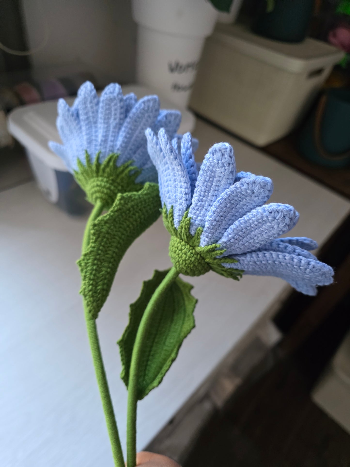 Gerbera Tejida (videotutorial en carpeta drive)| Sin PDF