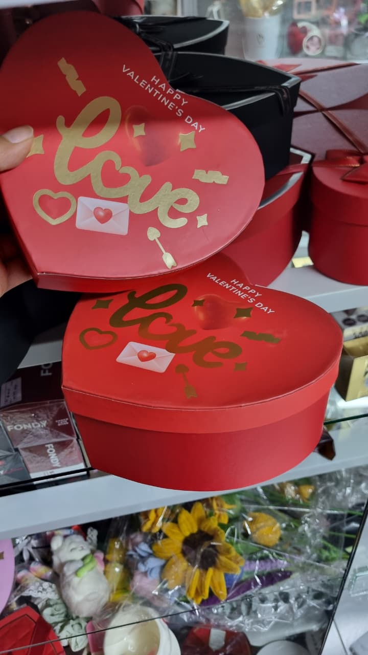 Box corazon con diseño love