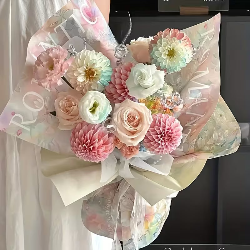 Papel con diseño para flores