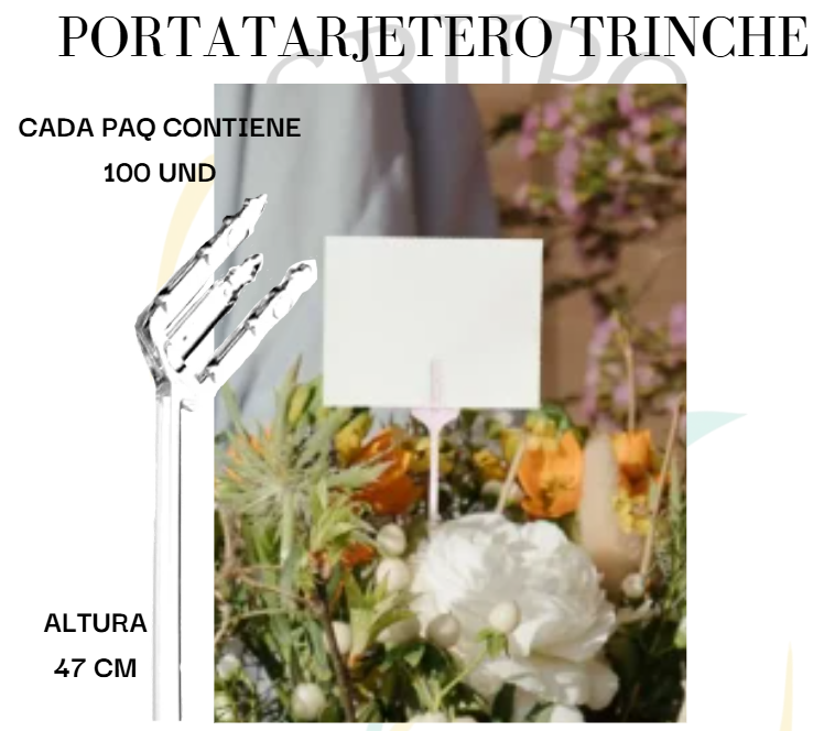 Portatarjetero trinche, paquete abierto 90 unidades