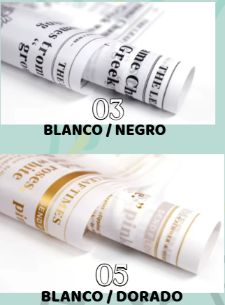 Papel translucido diseño periodico