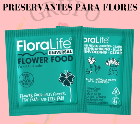 Preservante para flores