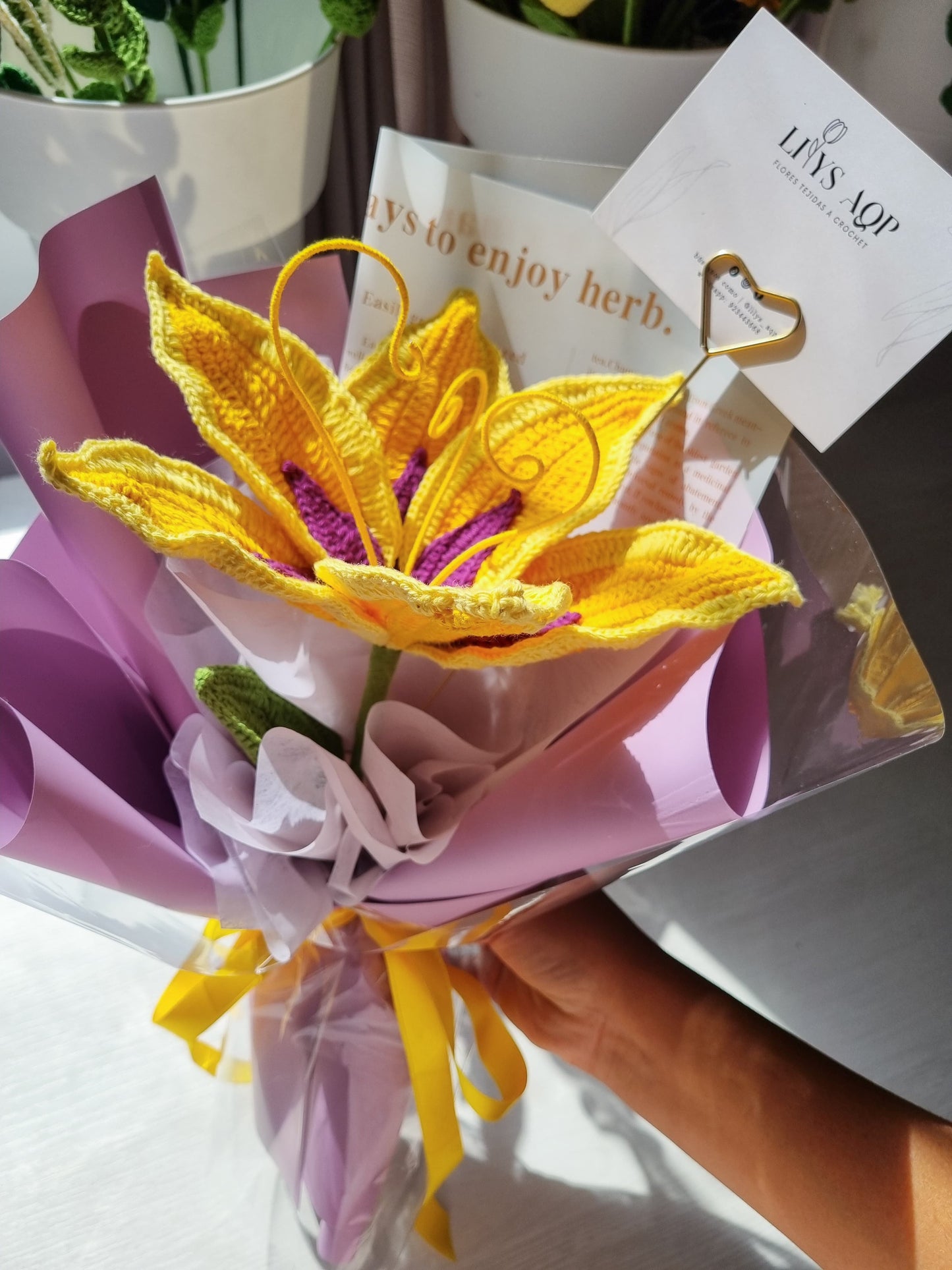 Ramo lirio de rapunzel