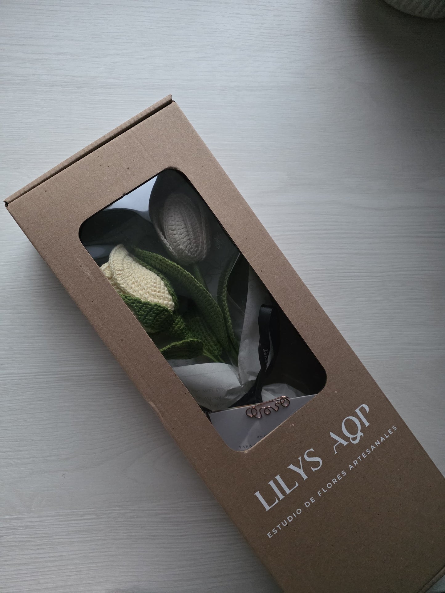 Cajita para flor individual (visor frontal) | S/6.00 soles