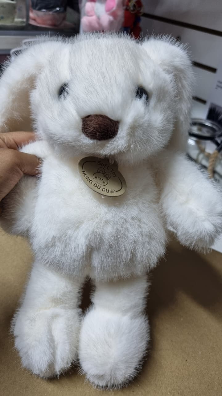 Conejo material angora 32 cm