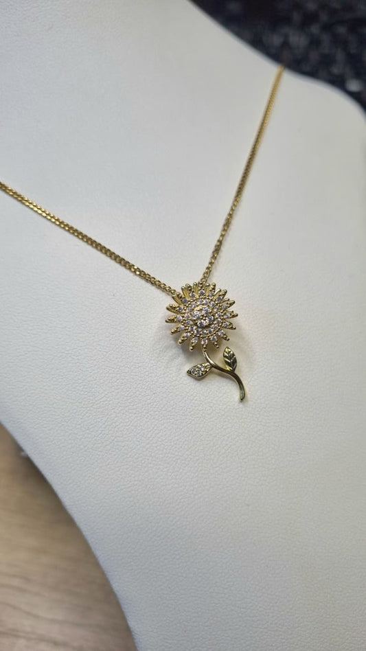 Collar girasol giratorio