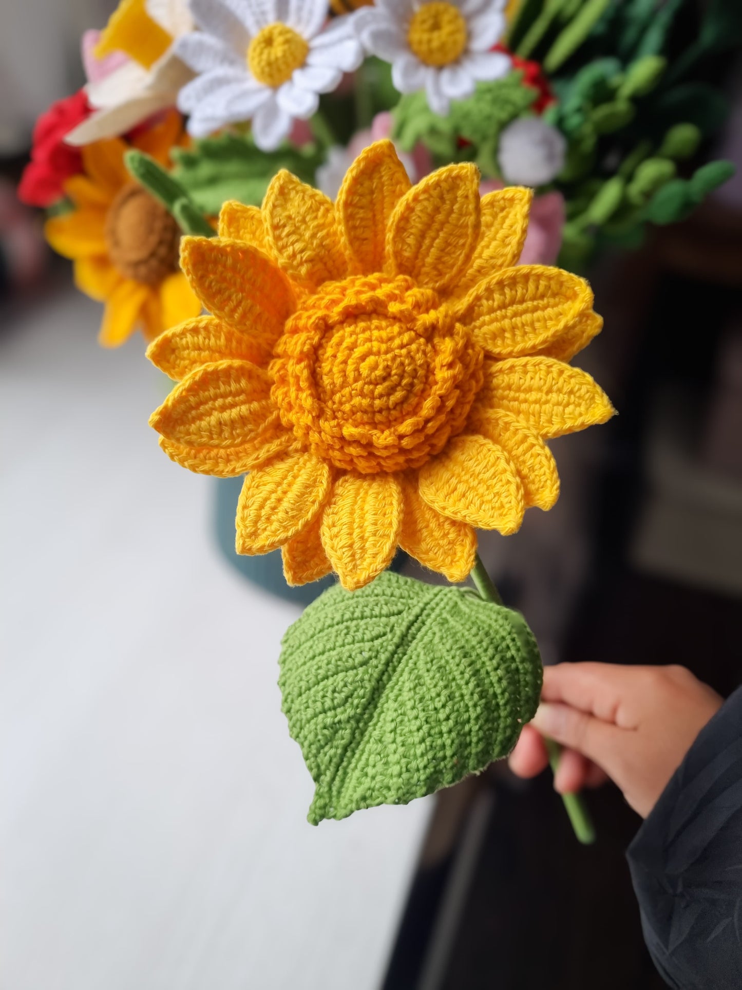 Girasol Tejido (videotutorial en carpeta Drive) | Sin PDF