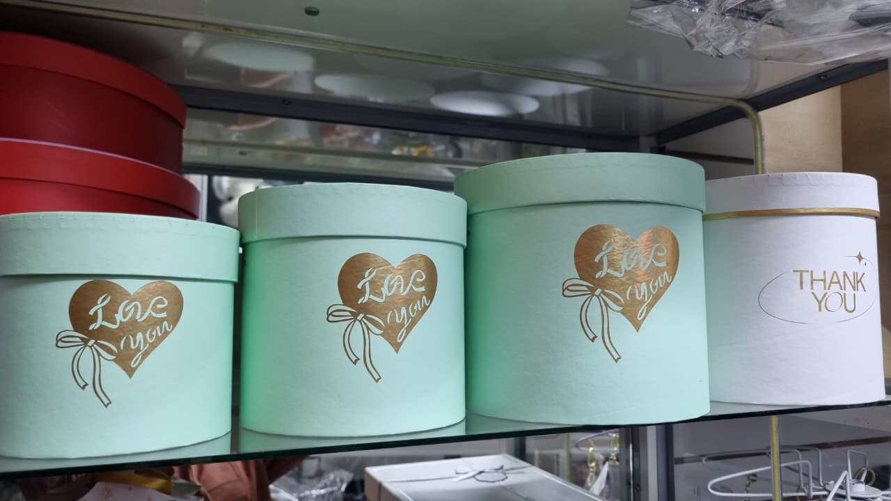 Box redondo verde pastel
