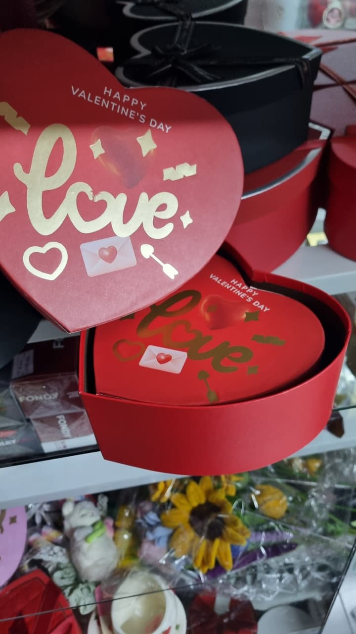 Box corazon con diseño love