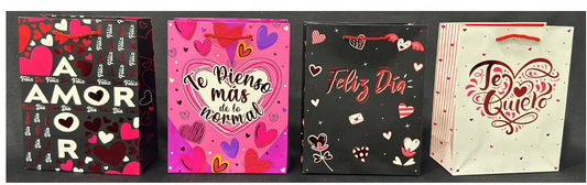 Bolsa de regalo enamorados alto relieve mz - Paquete