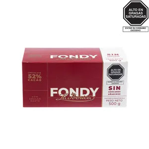 Barra fondy la ibérica sin azúcares añadidos x 50 g x 10 pzs