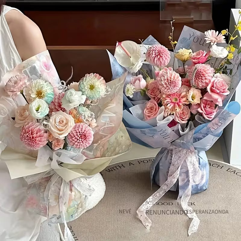 Papel con diseño para flores