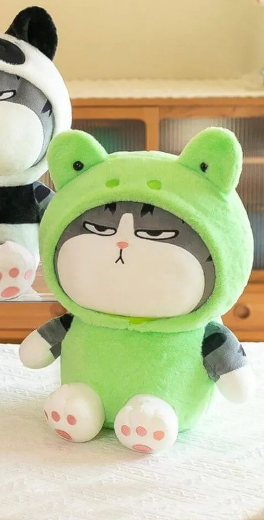 Gato pijama ranita 26 cm