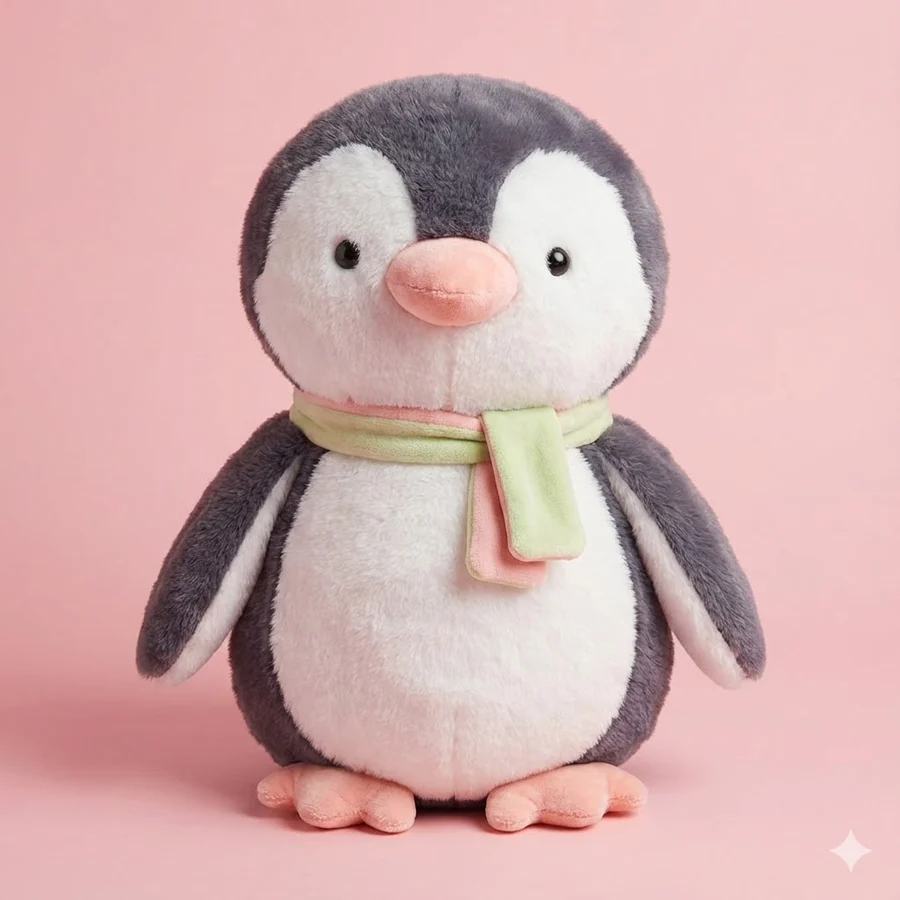 Pingui felpa gris 27 cm