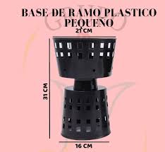 Base negro grande para arreglos florales