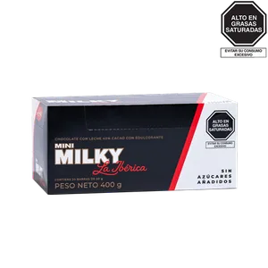 Barra mini milky la ibérica sin azúcares añadidos x 20 g x 17 pzs