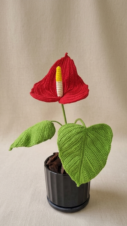 8-Petal Knitted Rose PDF Pattern – Digital PDF