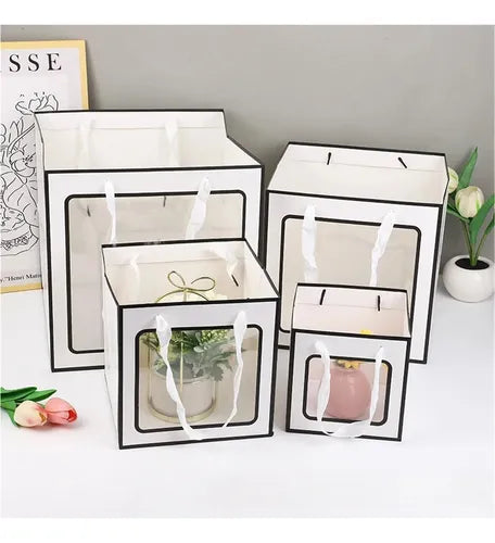 Bag with clear window for stuffed animals