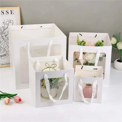 Bag with clear window for stuffed animals
