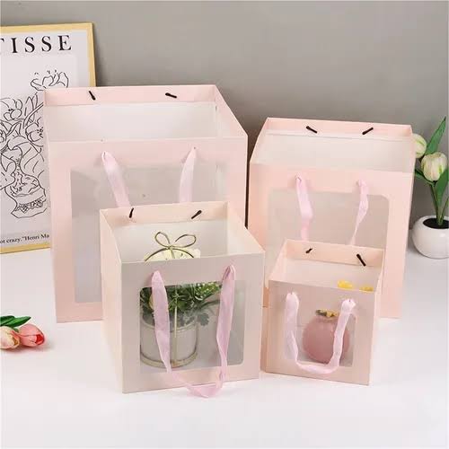 Bag with clear window for stuffed animals