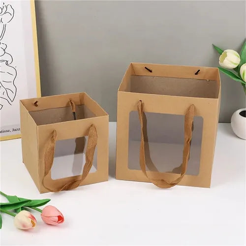 Bag with clear window for stuffed animals